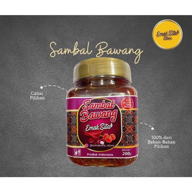 

Sambal Bawang Premium Ekspor Emaksita Khas Pasuruan 200gr