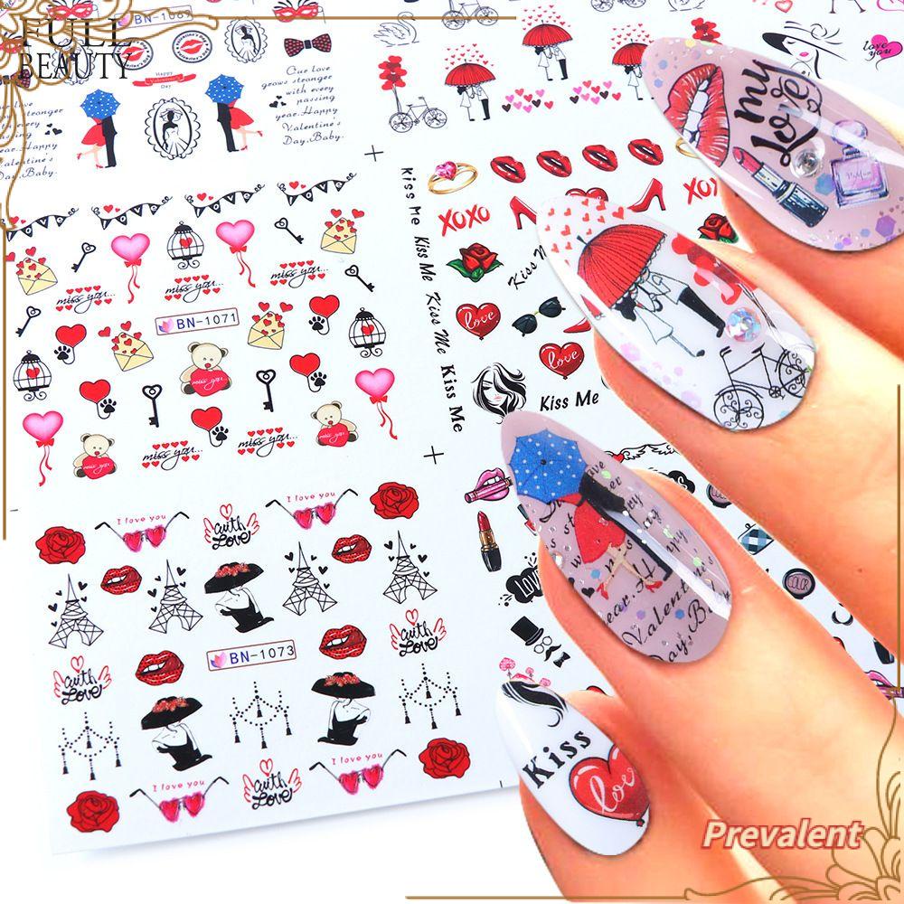 Stiker Kuku 12 Desain Bibir Sexy Untuk Manicure