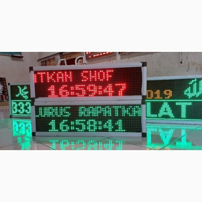 [PROMO] Jam Dinding Masjid Running text | Display Led Waktu Sholat Digital Musholla | Timer Adzan Az