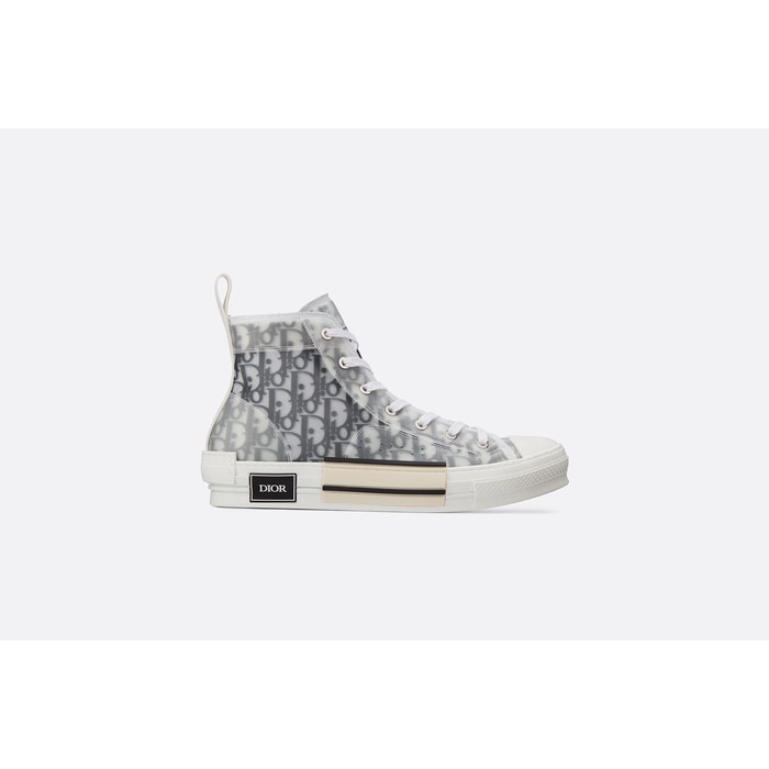 Dior B23 High Top Oblique - White Sepatu Wanita