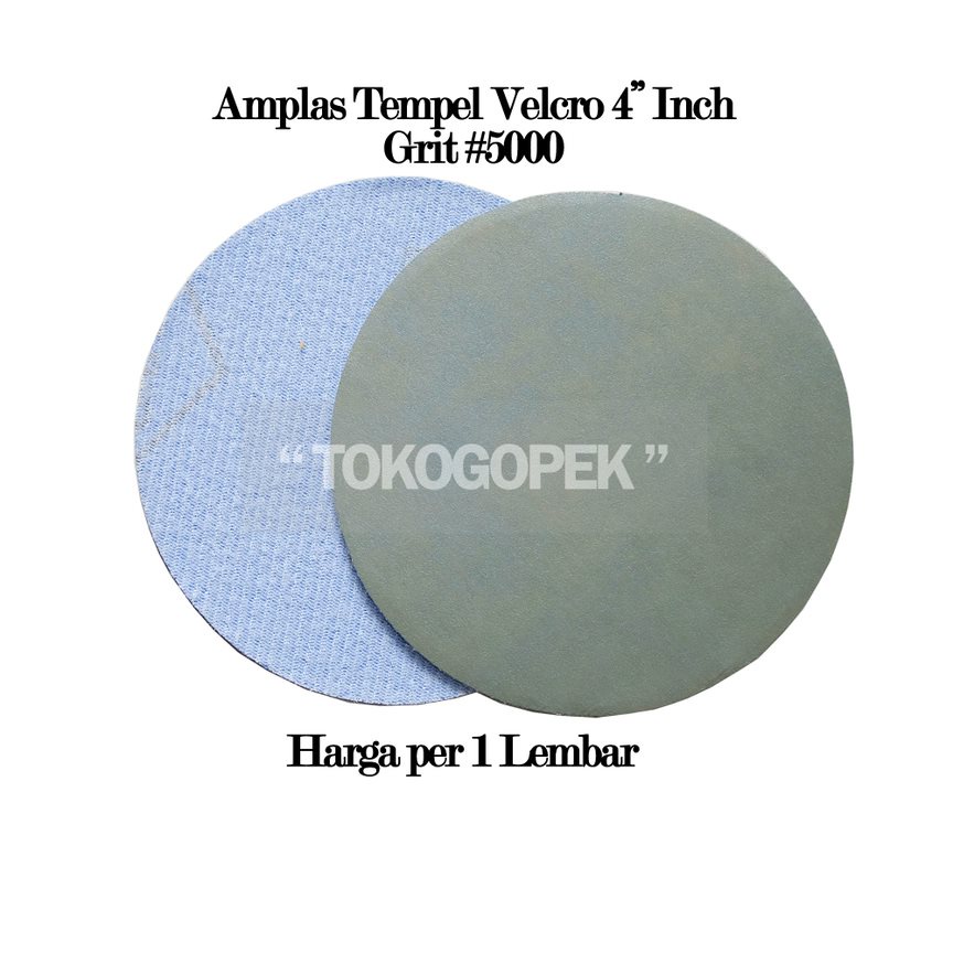 AMPLAS TEMPEL VELCRO 4&quot; INCH BULAT GRIT 5000 - 1PC