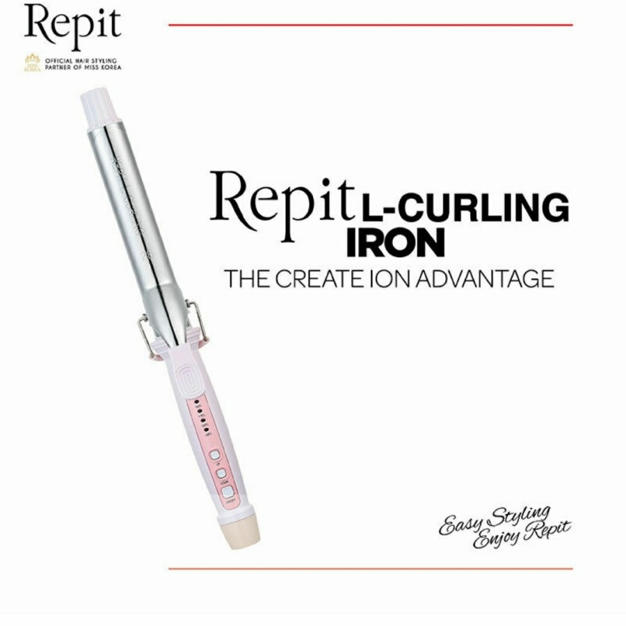 REPIT L Curling Iron AG-P 28mm/32mm Pengeriting rambut - Rose Pink