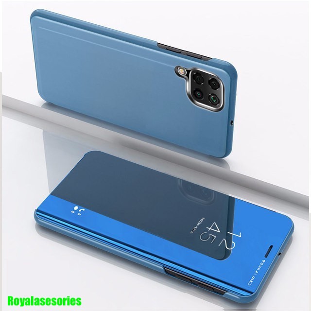 SAMSUNG A12 FLIP CASE CLEAR VIEW STANDING