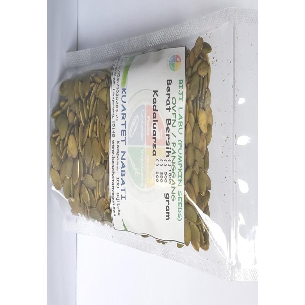 

Promo Awal tahun Pumpkin Seed - Biji Labu Kupas - Oven - Roasted - Matang 250 Gr Diskon