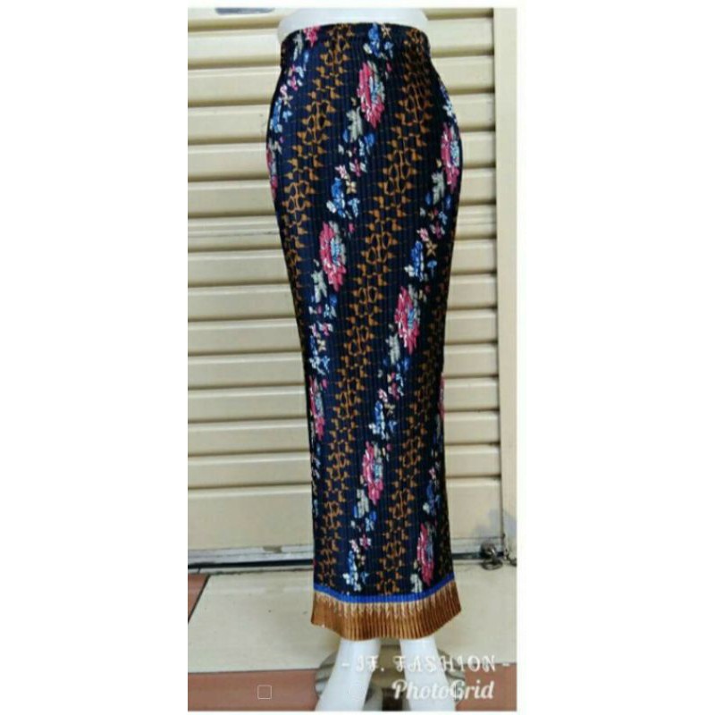 WM>KEBAYA SLENDANG MAYANG / BLOUS AMALIA / KEBAYA MODERN / KEBAYA KONDANGAN/ KEBAYA WISUDA9-R.P kembang spt navy