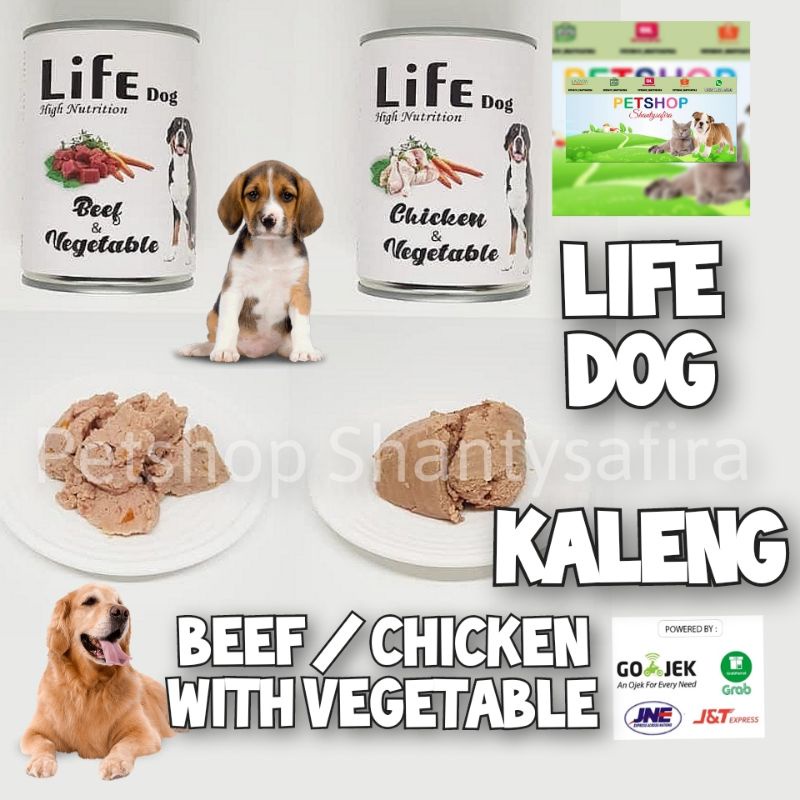 DOG LIFE KALENGAN WETFOOD 375GR MAKANAN Lifedog - BASAH ANJING