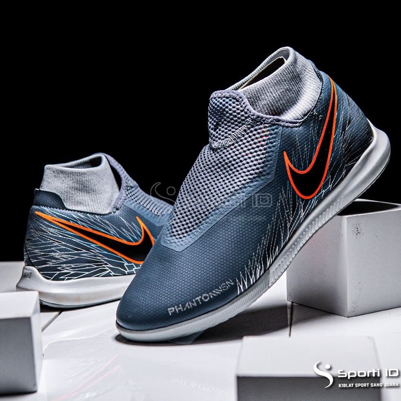 Sepatu Futsal Nike Phantom VSN Academy DF IC - Armory Black AO3267-408 Original