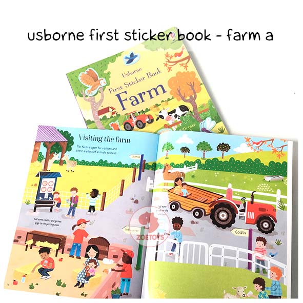 Zoetoys Usborne First Sticker Book 1 | Aktivitas Menempel Stiker Anak | Mainan Edukasi