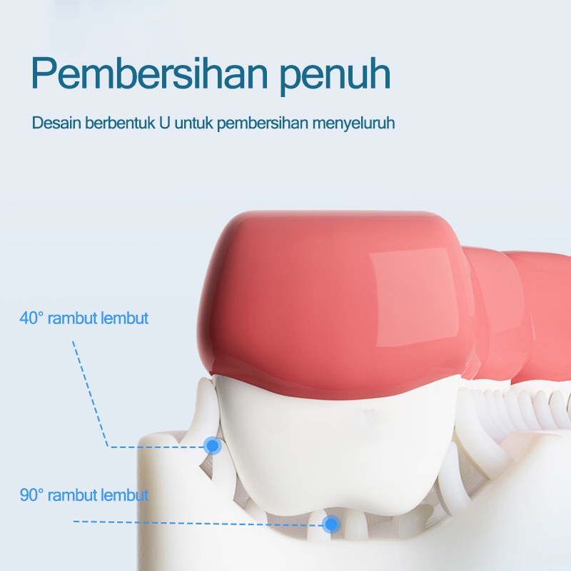 Training Toothbrush/Sikat gigi betuk u anak Bahan silikon/Anak Bentuk U Bahan Silikon(B301)