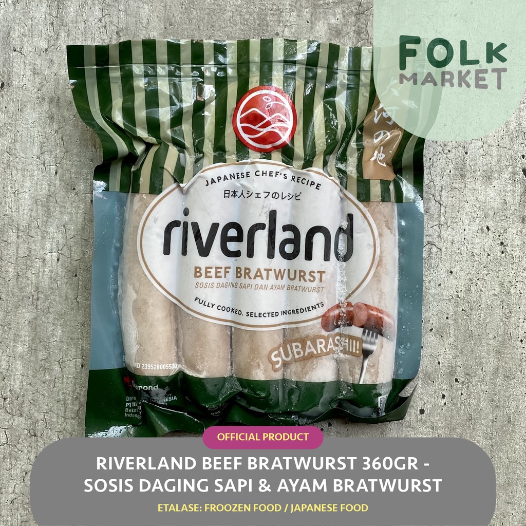 

RIVERLAND Beef Bratwurst 360gr - Sosis Daging Ayam & Sapi Bratwurst