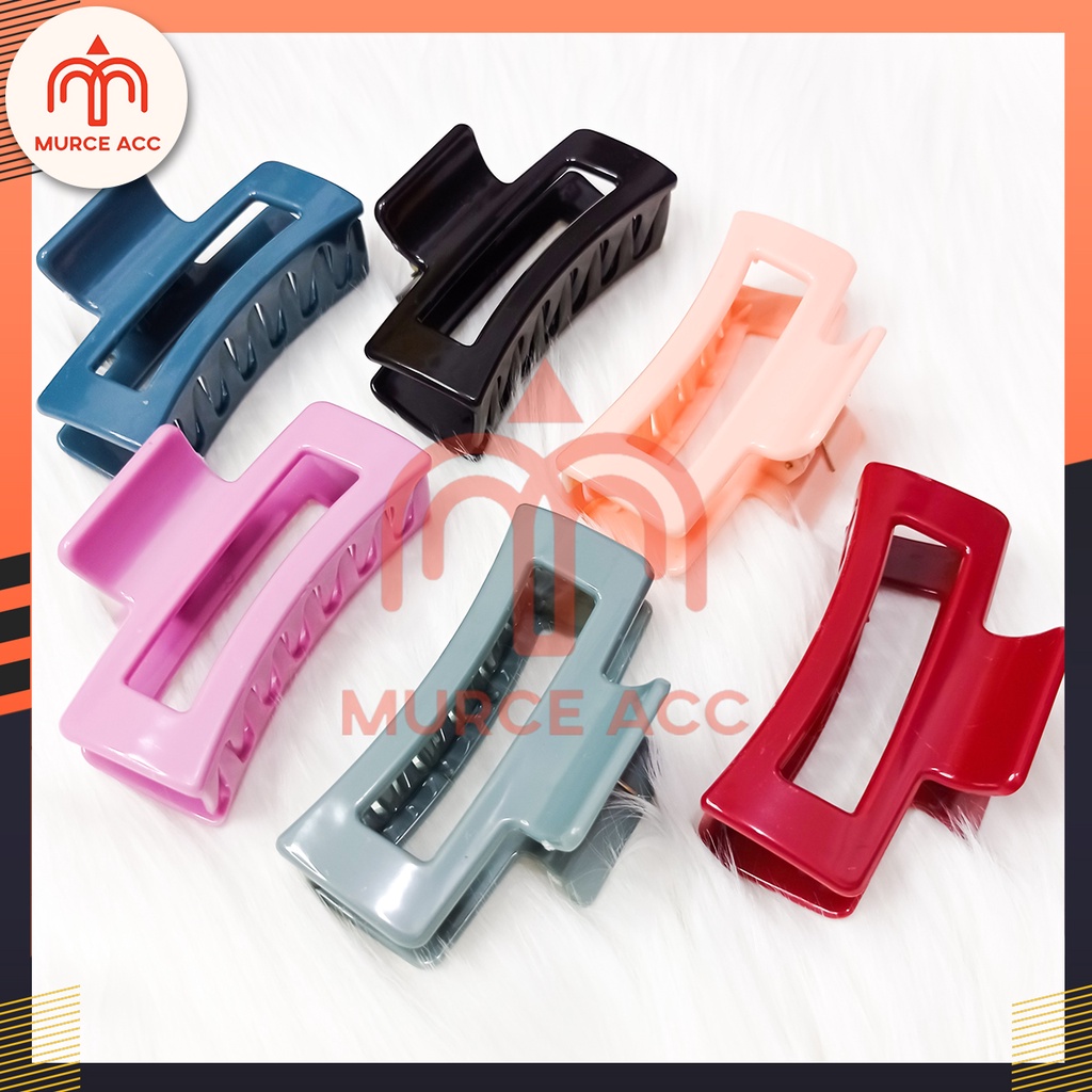 Jedai Doff Kotak Persegi Panjang Jumbo Premium / Jepitan Rambut Salon Kotak Bolong