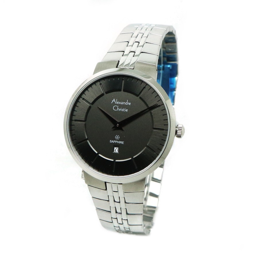 ALEXANDRE CHRISTIE WATCH AC 8565 PRIA SILVER GREY ORIGINAL