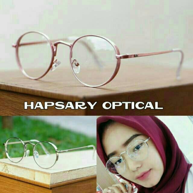 Frame Kacamata Wanita Kacamata Bulat, Kacamata Korea, Kacamata Fashion, Kaca mata Trendy &amp; Terbaru