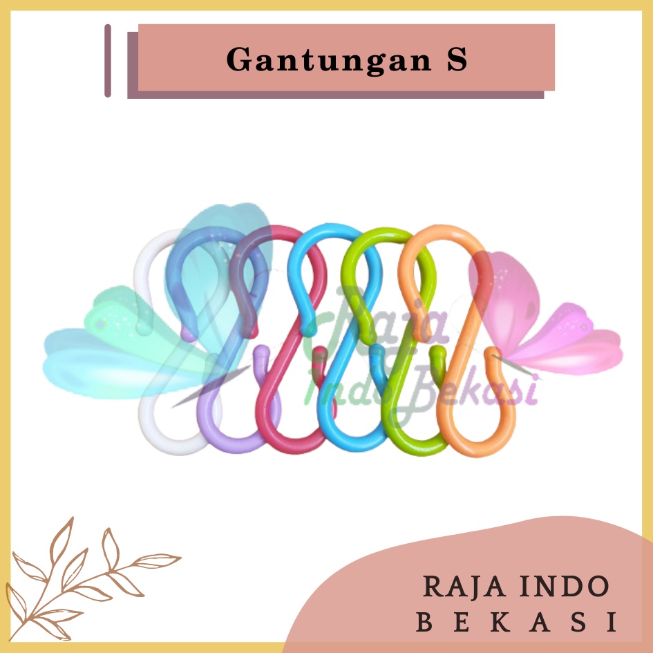 Hook S Gantungan Serbaguna Cantolan Pot Dinding Tembok Pot Gantung Pagar Bunga Tanaman Hias Kuat Bagus Hanger Pengait Sling - Bukan Gantungan Cantolan Besi Kawat