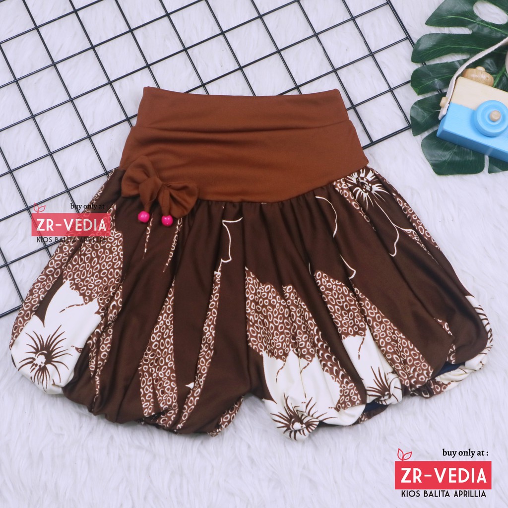 Celana Baloon uk 1-8 Tahun / Celana Pop Anak Murah Perempuan Pita Polos Short Pants Kids Pendek Adem