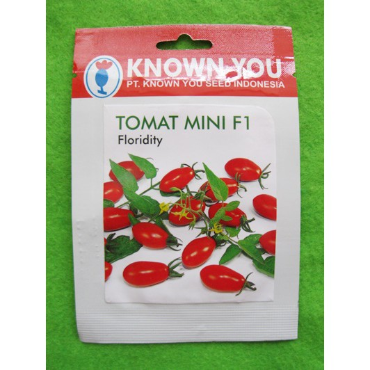Benih Tomat Mini Cherry Lonjong Merah FLORIDITY Pack - Known You Seed