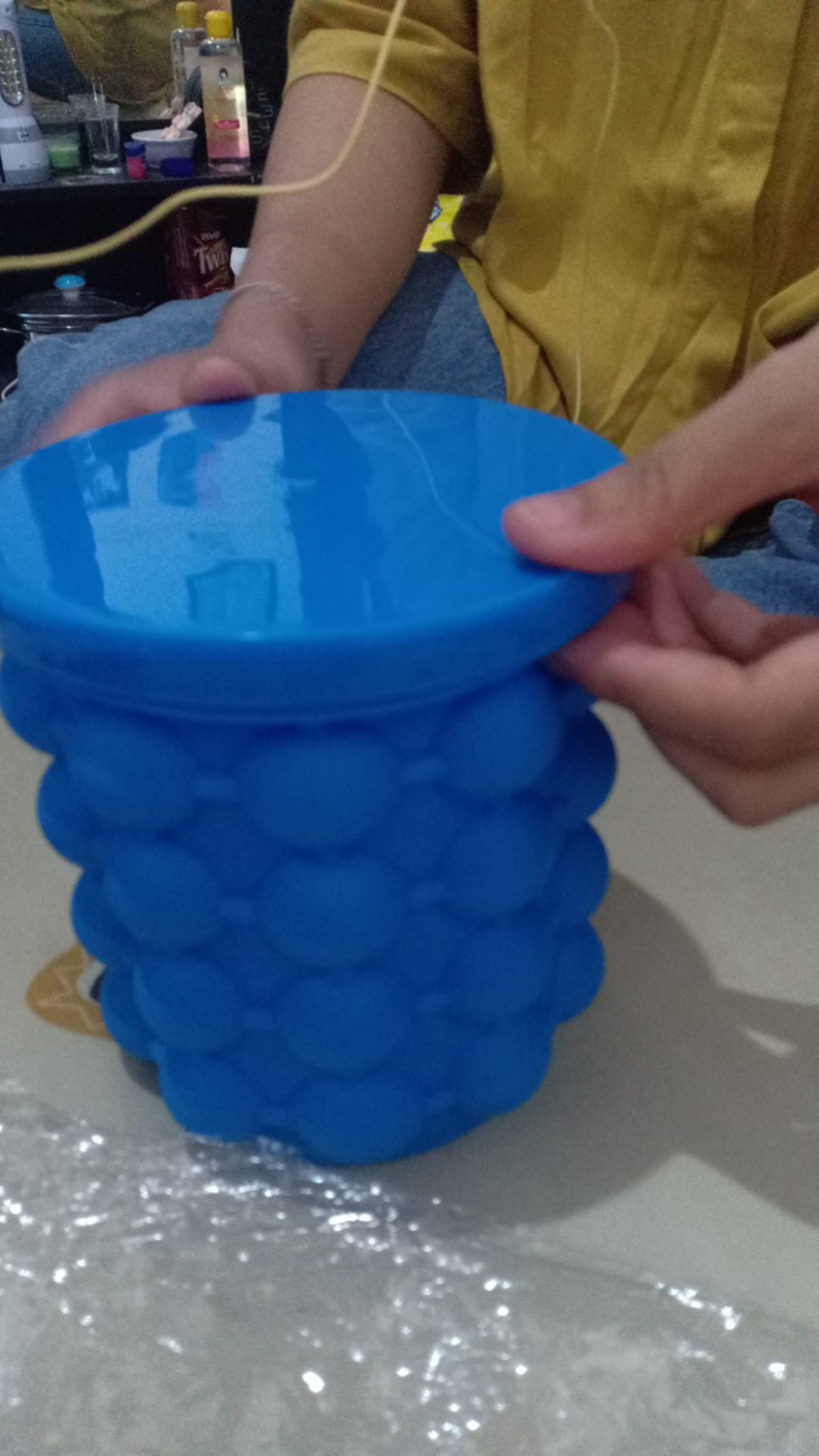 Hartana Market - Ice Genie Pencetak Es Batu Ice Cube Maker 3d Silicone Mold - C01