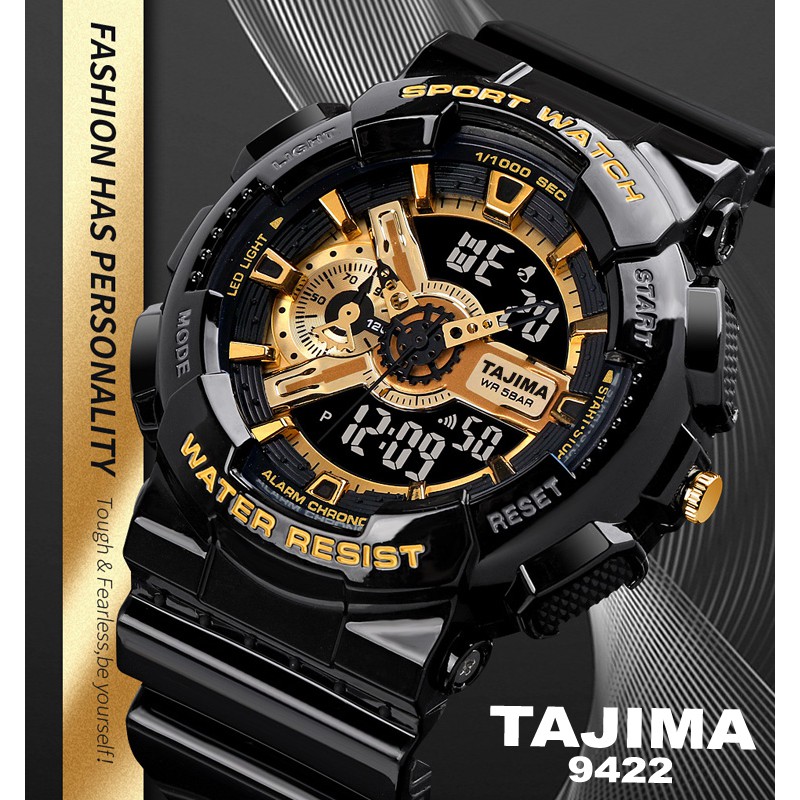 Jam Tangan Analog Digital Tajima 9422 Tahan Air 50 Meter Garansi 1 Tahun Shopee Indonesia