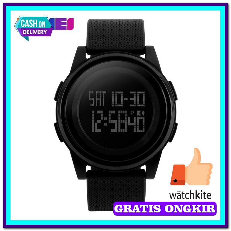 Jm Cowok Original Water Resisitant_Jam Tangan Pria Original Model Terbaru Skmei 1206 Jam Tangan Pria