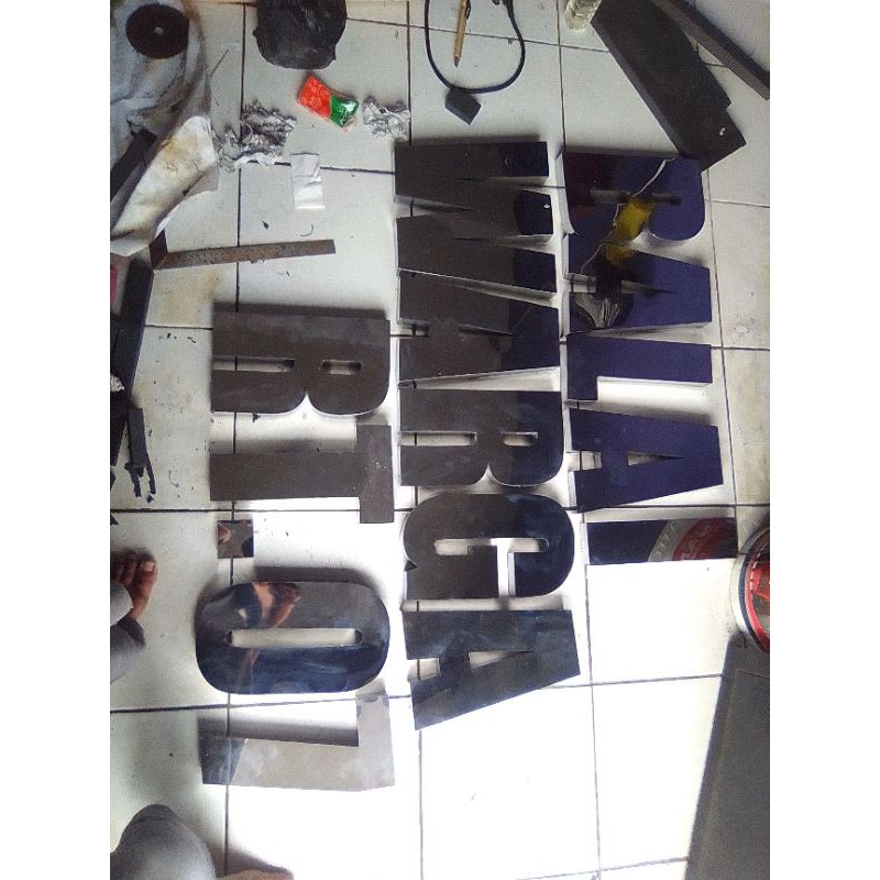 Huruf Timbul Stainless