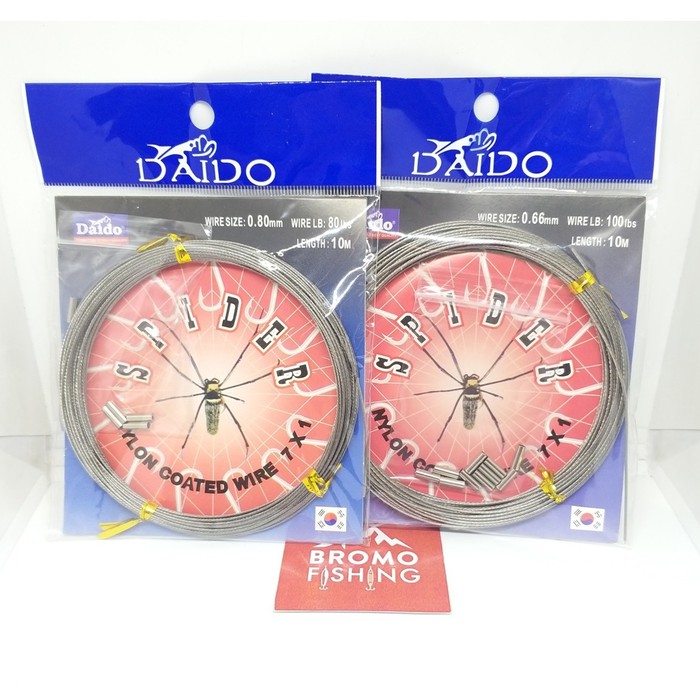 Wire DAIDO SPIDER 7x1 80-100 lbs / neklin assist kawat seling sling
