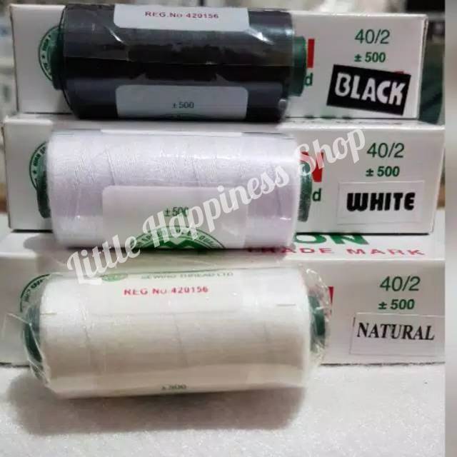 Benang Jahit Yamalon Hitam Putih