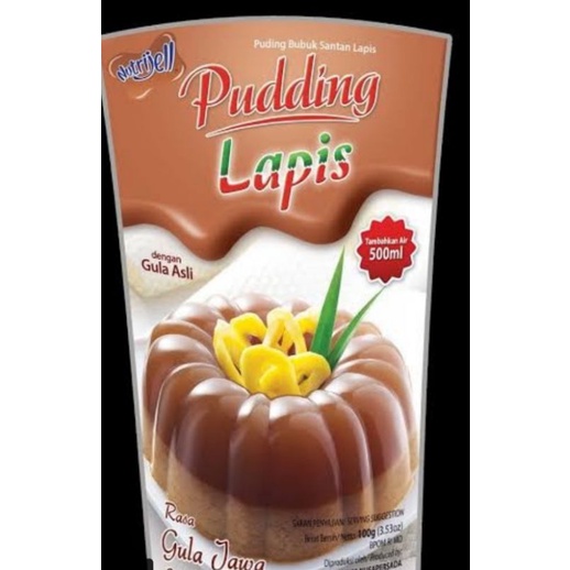 NutriJell Puding Lapis Gula Jawa Cocopandan 110gr Nutrijell