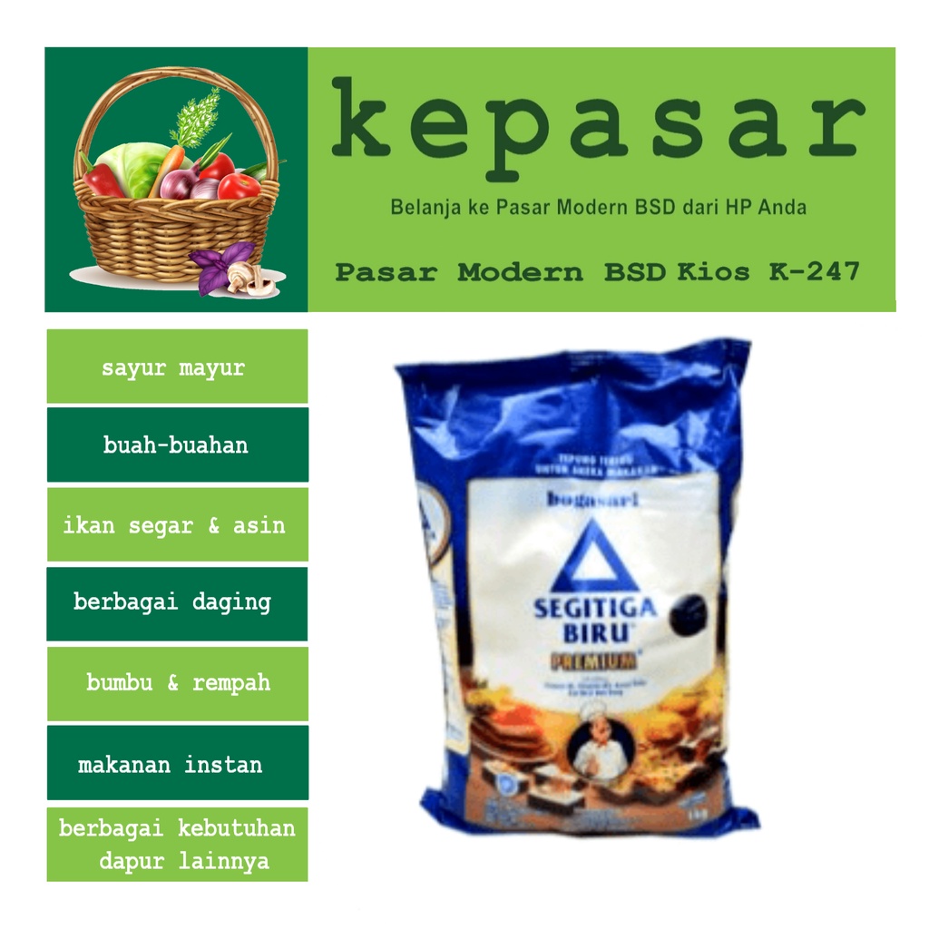 

Tepung Terigu SEGITIGA BIRU 1kg
