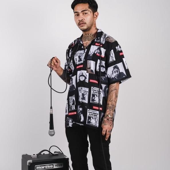 【SHOPEE MALL】 Kickchickcloth Kemeja Full Print Kickchick (John Lennon) Unisex SHOPEE MALL/BISA COD/〖