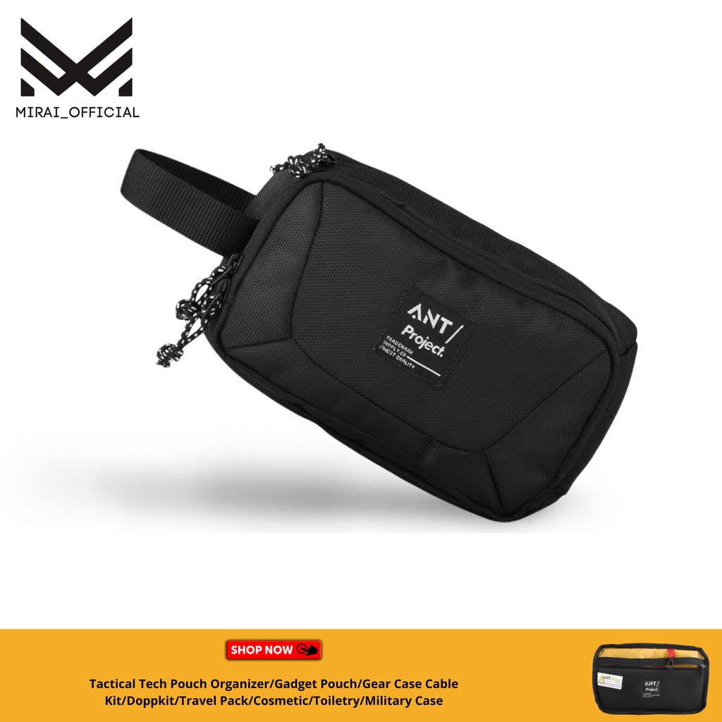 Hand Bag Clutch Pria Wanita Tech Pouch Organizer Doppkit Premium Tactical Gadget Pouch Gear Case Cable Kit Travel Pack