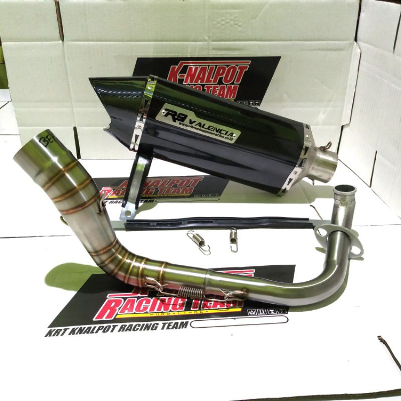 KNALPOT R9 VALENCIA NMAX AEROX PCX VARIO NEW OLD 150 125 110 BEAT MIO MATIC