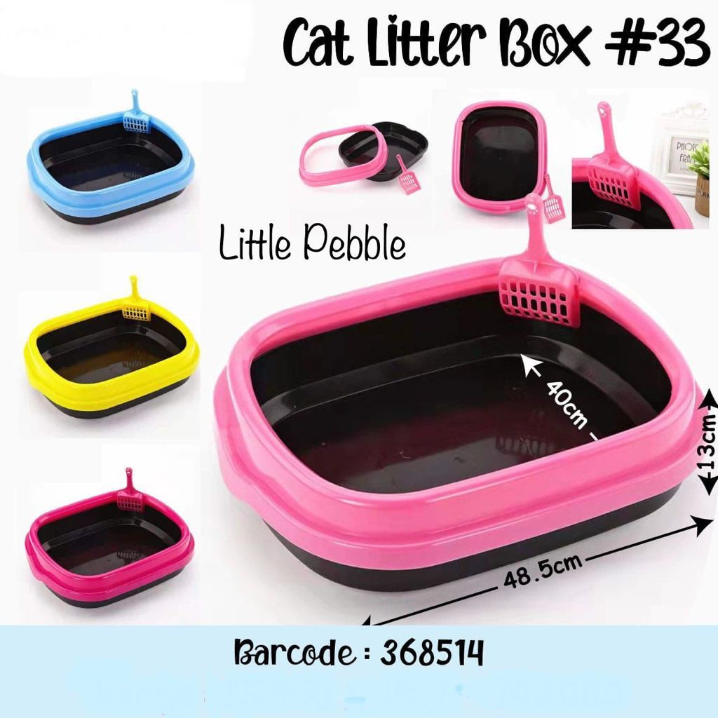 CLB33 Cat Litter Box Bak Pasir Kucing Tempat pasir kucing