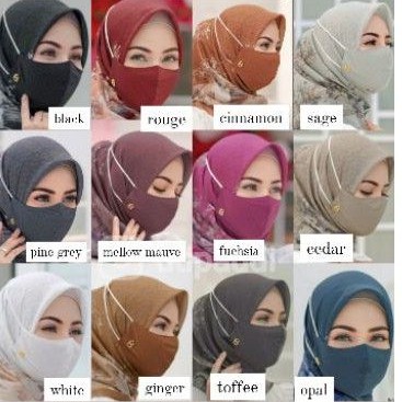 Buttonscarves Everyday Mask Monogram