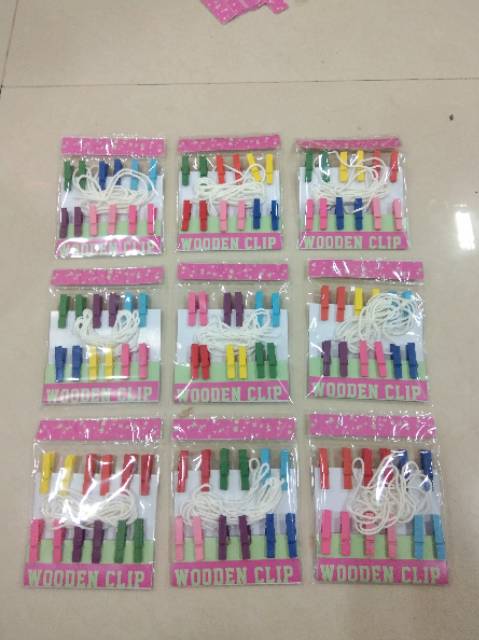 Wooden clip isi 10 pcs