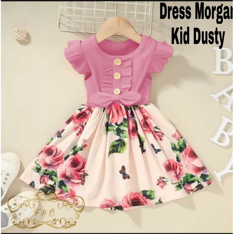 DRESS MORI KID gaun ulang tahun anak cewe DRESS ANAK PEREMPUAN usia 3-5 THN/DRESS PESTA ANAK