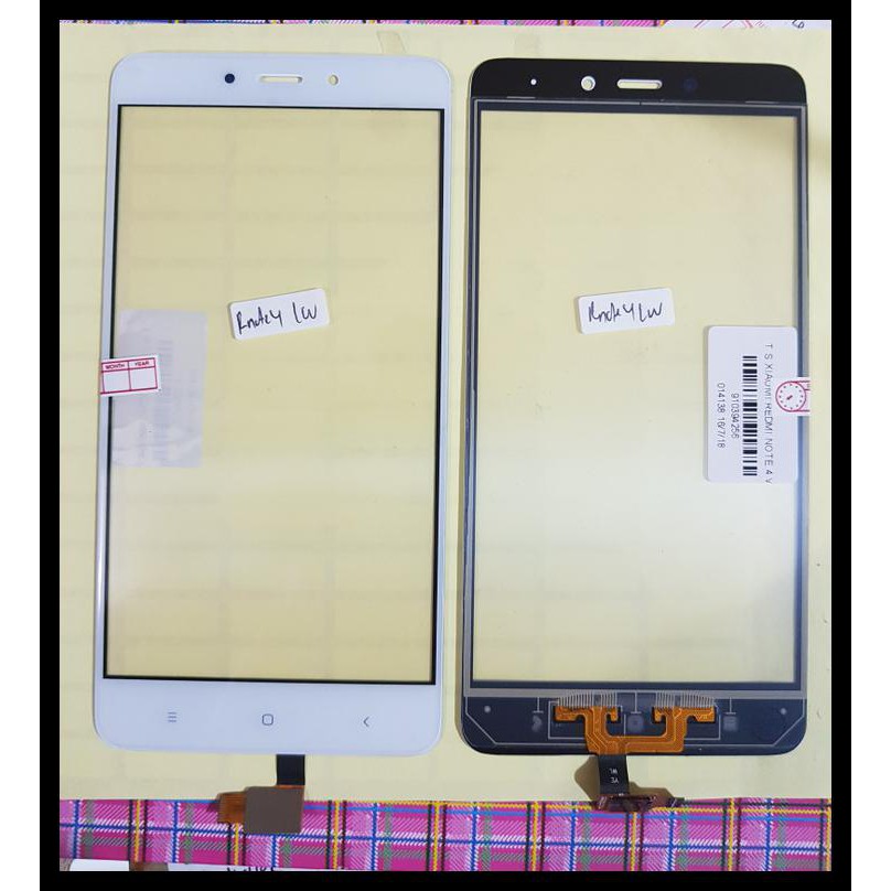 DISKON TOUCHSCREEN XIAOMI REDMI NOTE 4 / NOTE 4X MEDIATEK TS KACA LAYAR HP X - PUTIH !!!!!!