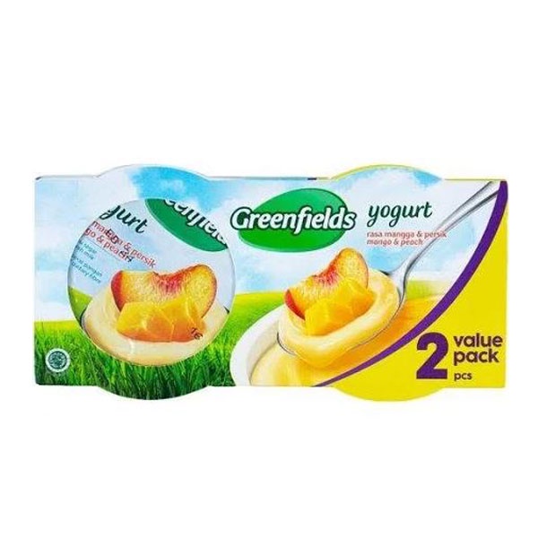 

GREENFIELDS YOGURT MANGO PEACH 2X125Gr