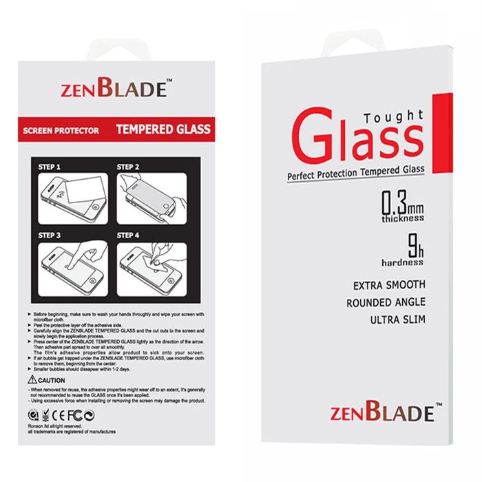 [FLASH SALE] zenBlade 5D Full Cover Tempered Glass Vivo V9 - HItam