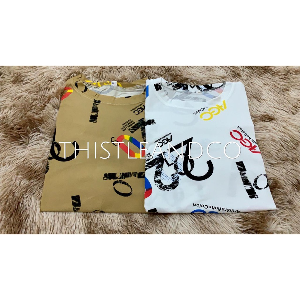 Oversize Tee Tshirt   Wanita Model Longgar Motif Angka 22