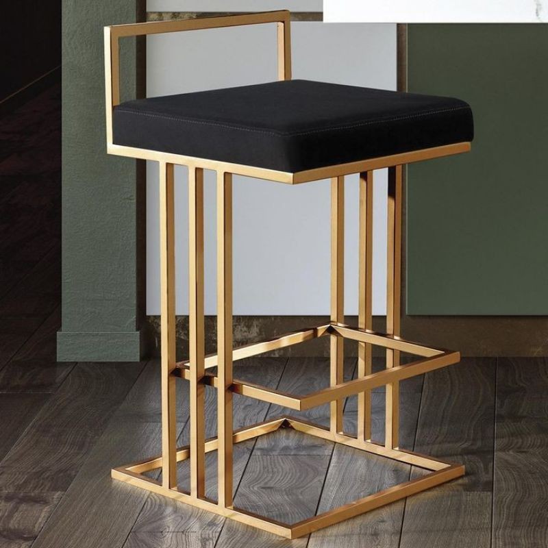 ELENA - KURSI BAR KURSI TINGGI KURSI DAPUR KURSI MEWAH KURSI GOLD KURSI MINIMALIS