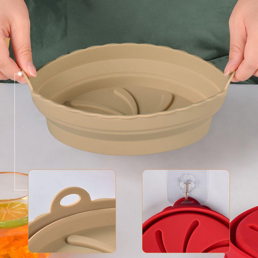 Top Foldable Silicone Pot Lembut Masak Reusable Pizza Plate Baking Basket