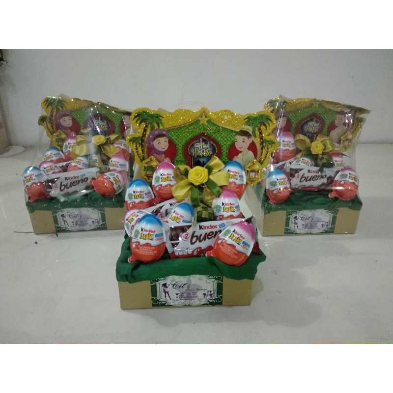 

parcel lebaran/parcel coklàt/hampers kinder joy/parcel custom/hampers lebaran