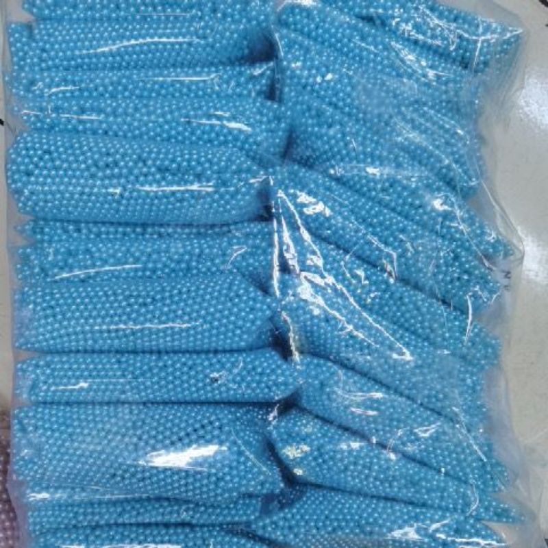 MUTIARA  TINDIK 4 MM WARNA WARNI KUALITAS AA KILAU BAGUS PER 50 GRAM ( BAGIAN 2)