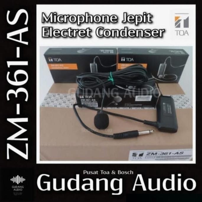 Microphone Jepit Toa Mikropon Mic Toa Zm-361 Zm 361