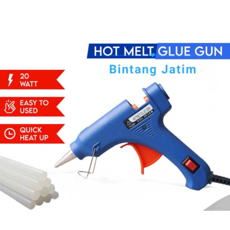 Pistol Lem Tembak / Hot Melt Glue Gun On Off