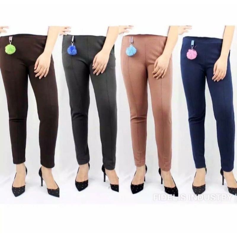 CELANA POM POM BASIC PANTS | POMPOM CELANA WANITA TERBARU