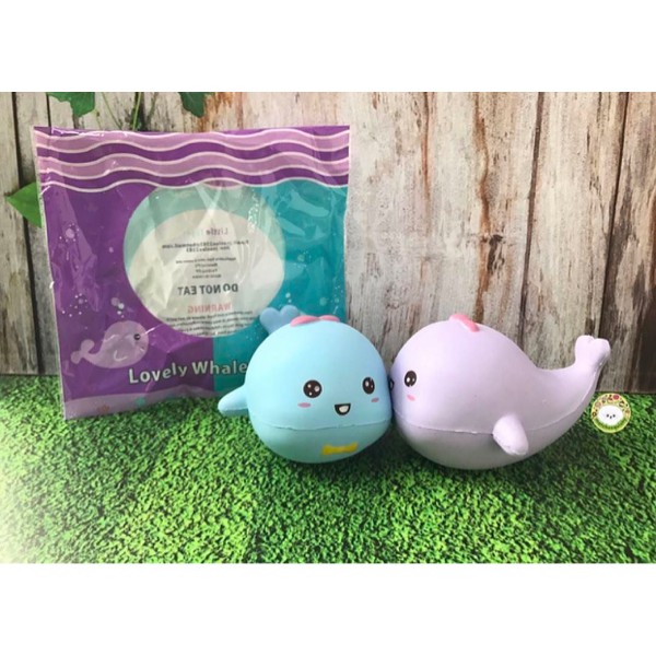 BABY WHALE BY LITTLE TIGER SQUISHY / cute millie billie slime squishi