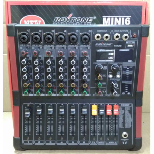 MIXER AUDIO ROXTONE MINI6 99 DSP PROFESIONAL