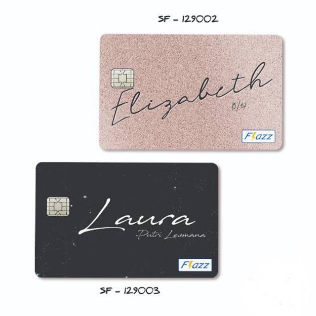 [CETAK 1 SISI] Custom flazz BCA print nama