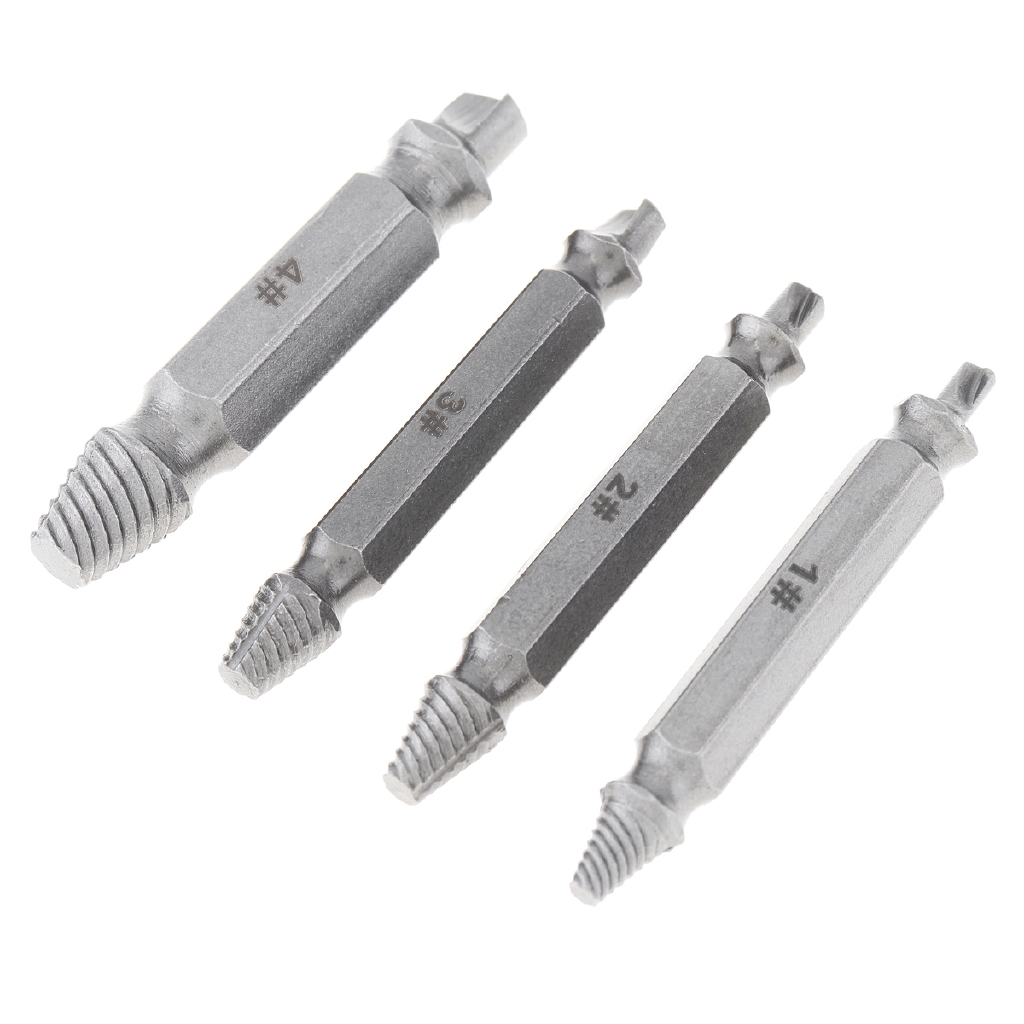 Set 4Pcs Mata Bor Drill Bit S2 Bahan Baja Alloy